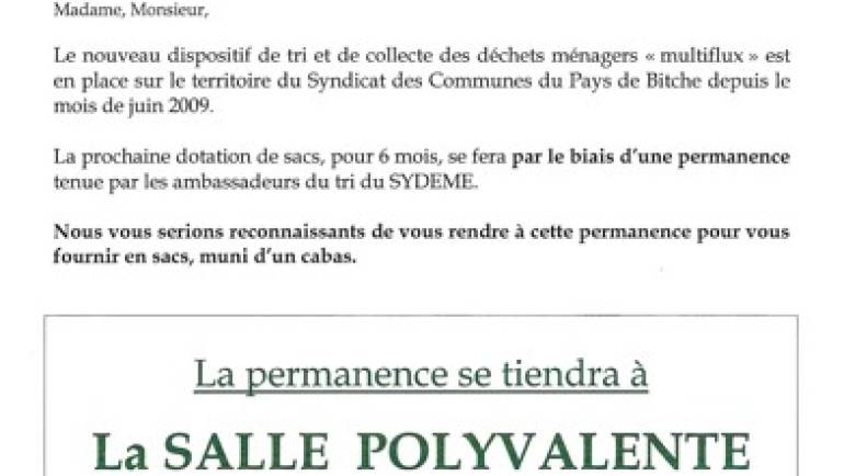 Multiflux – DISTRIBUTION DE SACS