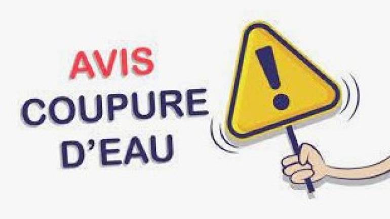 Nouvelle coupure d’eau pour réparation