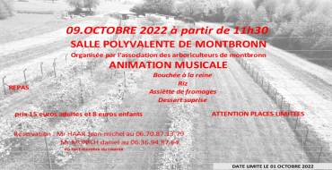 Repas le 09 oct organisé par les arboriculteurs