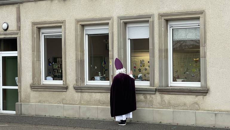 Visite du St Nicolas à l’école