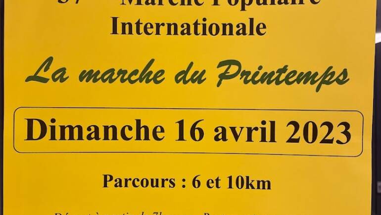 16 Avril Marche Populaire