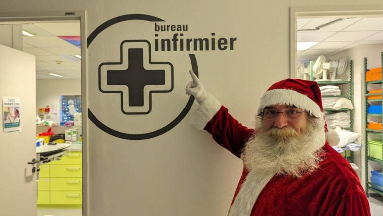 Surprise pour Noël au CHU