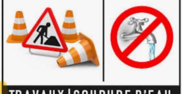 Coupure d&rsquo;eau – 08 janvier