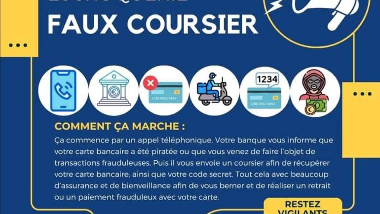 Escroquerie au faux-coursier