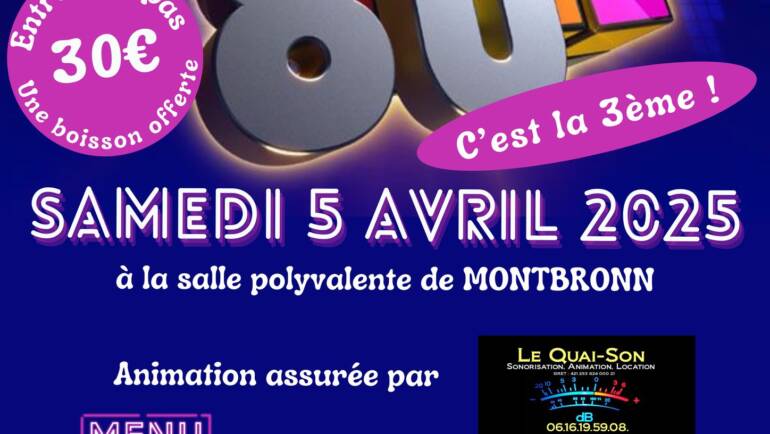 Soirée Année 80